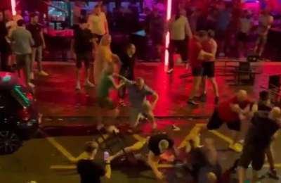 Police will increase presence for England v Wales after fans fight in Veronicas