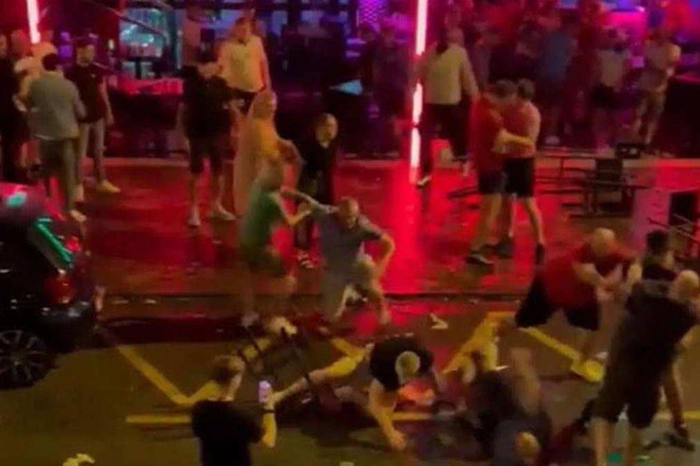 Police will increase presence for England v Wales after fans fight in Veronicas