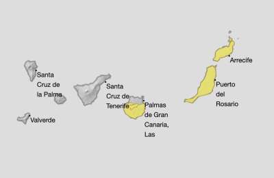 Heavy rains in the eastern islands and strong winds on Tenerife peaks this Thursday 