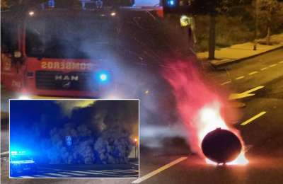 VIDEO: Smoke and fire is emitted from sewers in the streets of Tenerife