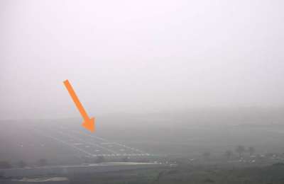 The haze and the wind are already causing problems at airports 