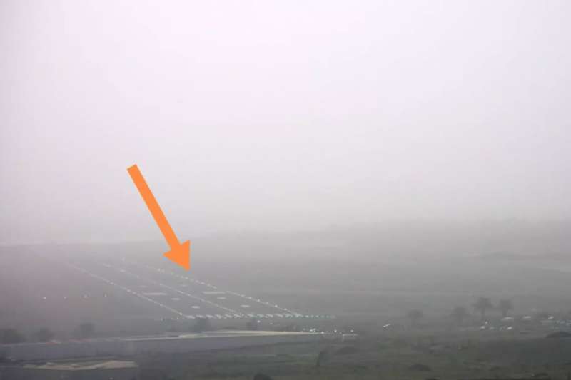 The haze and the wind are already causing problems at airports 
