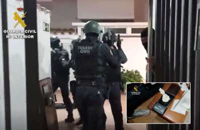 Eight arrested for selling cocaine after police raids in the south of Tenerife 