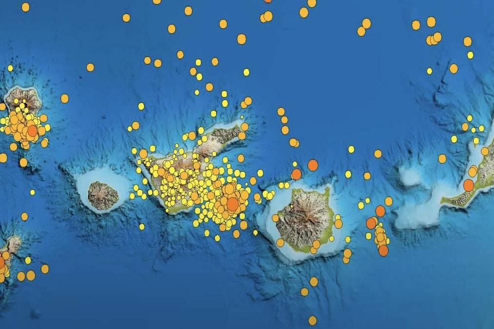 The IGN recorded 3,241 earthquakes in the Canary Islands in 2022