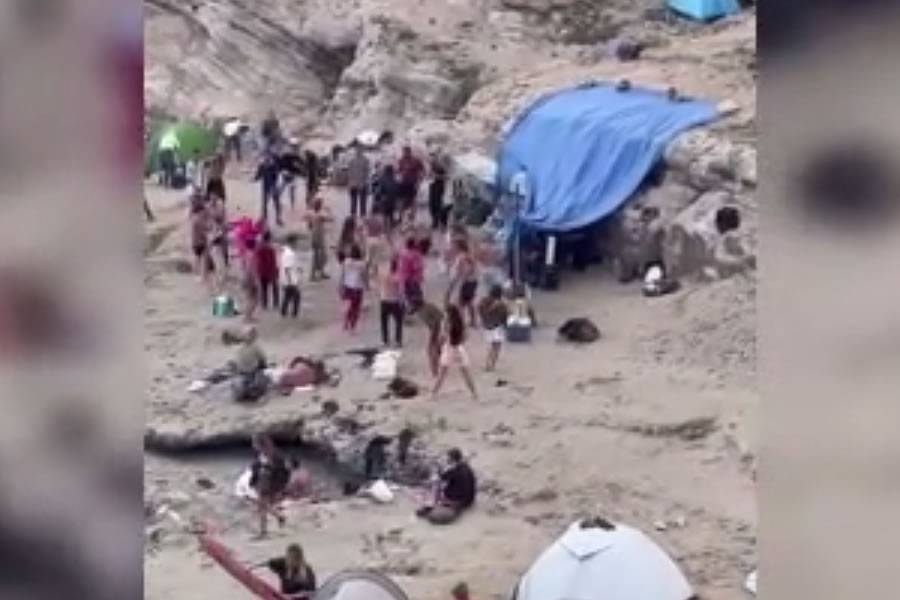 VIDEO: Camping and illegal party on La Caleta beach in the south of Tenerife VIDEO: Camping and illegal party on La Caleta beach in the south of Tenerife