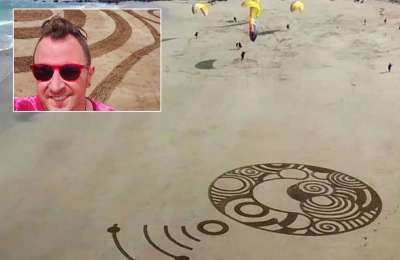 The mysterious artist behind the ‘circles in the sand’ reveals his identity