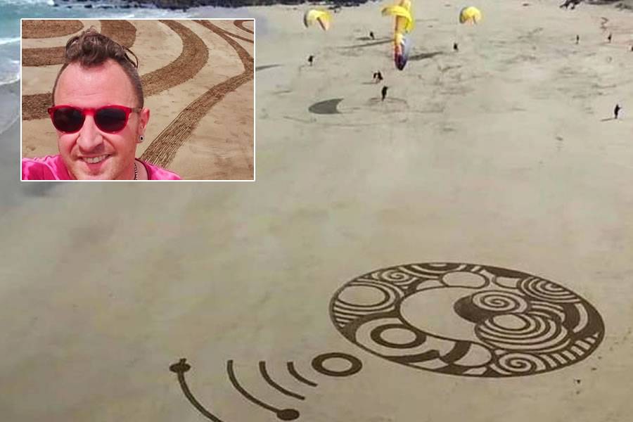 The mysterious artist behind the ‘circles in the sand’ reveals his identity