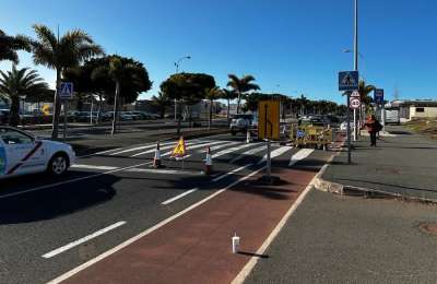 Work begins on the new 7km cycle lane in Santa Lucía