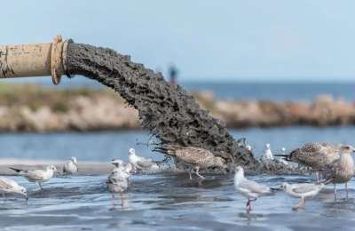 Huge amounts of sewage continue to be dumped directly into the sea 