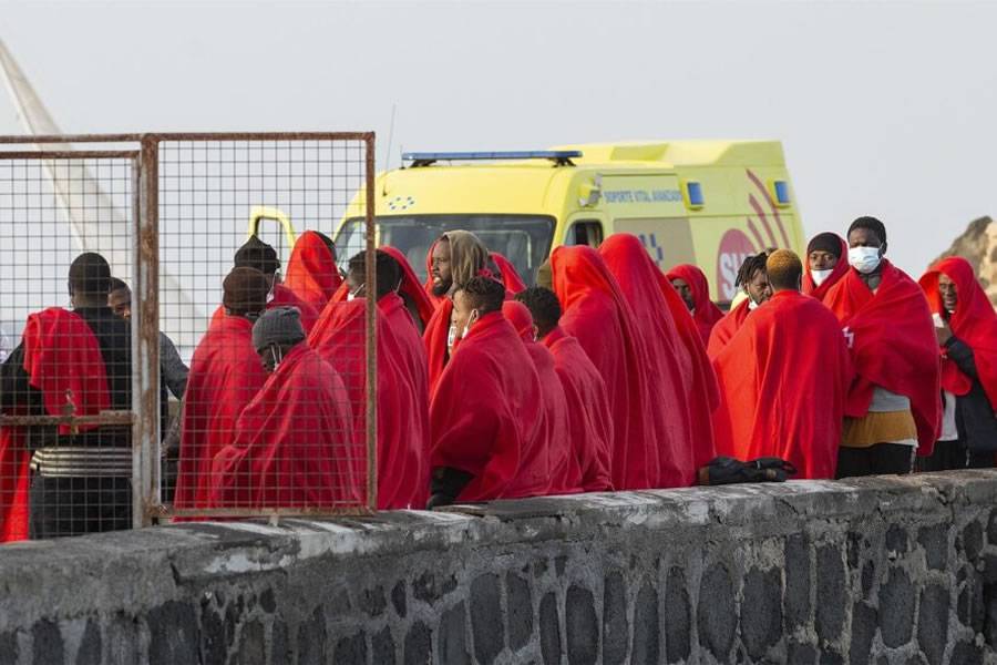 The arrival of migrants to the Canary Islands by sea has fallen by 66% in 2023