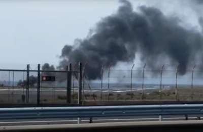 AIRPORT FIRE: Don't panic it's a drill!