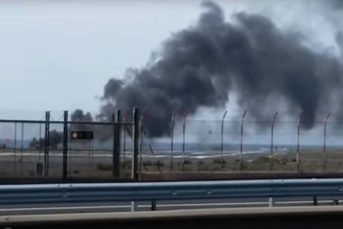 AIRPORT FIRE: Don't panic it's a drill!