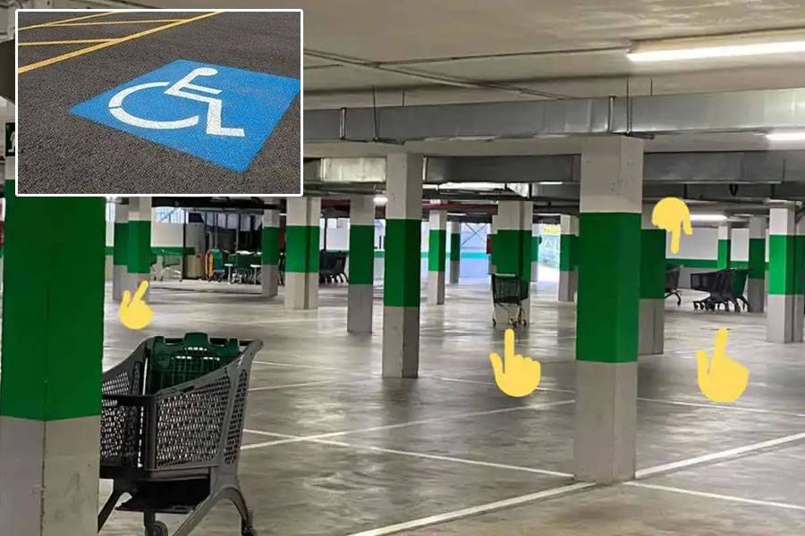 The fines you can get in a supermarket car park