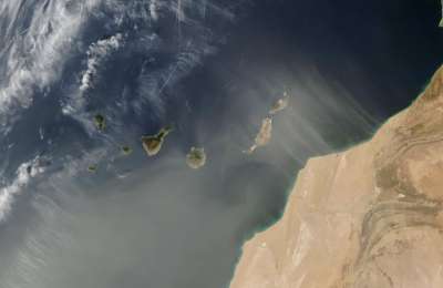 An intense calima has arrived in the Canary Islands quicker than expected