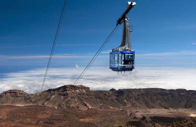 The cable car at Mt Teide is closed due to strong winds