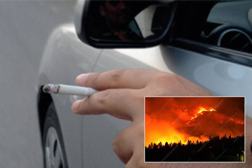 Throwing a cigarette butt out of a car window could mean a fine or prison in Spain