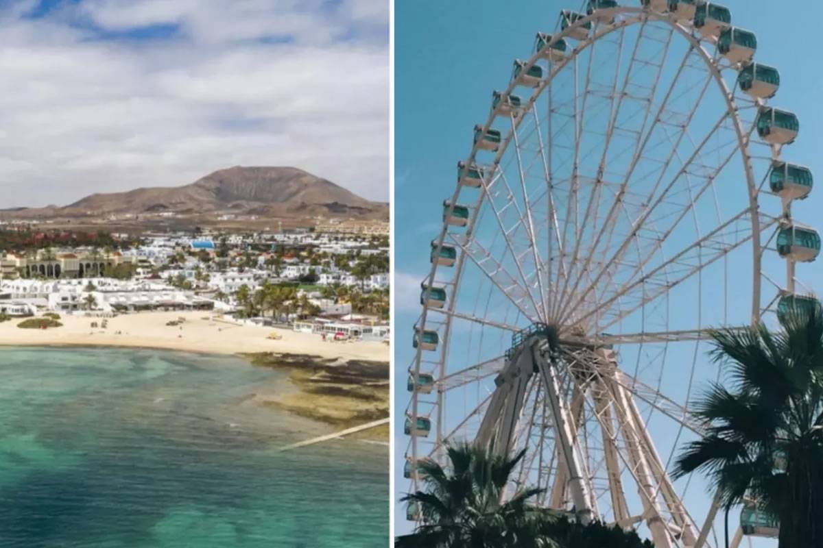 The wheels fall off the Corralejo Ferris wheel 
