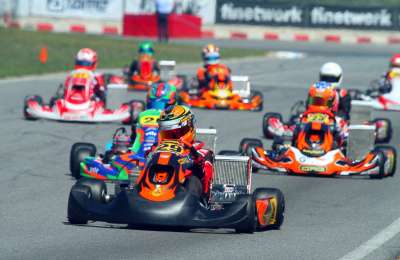 British wonder kid is competing in the Spanish National Karting Championships