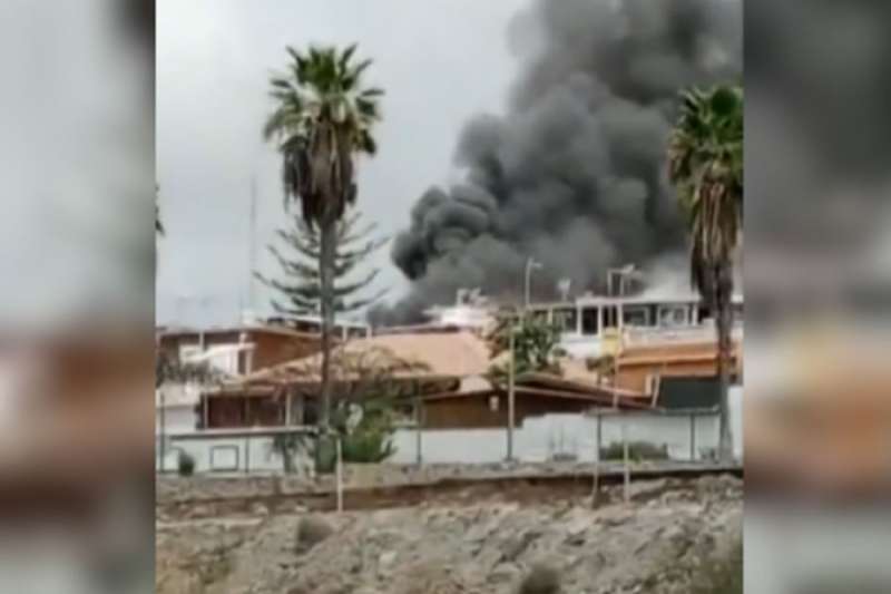Dog killed in a fire at the Pasito Blanco campsite 
