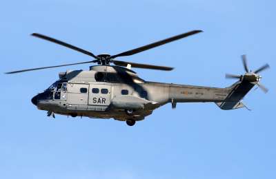 A military helicopter collides with rocks in the south of Gran Canaria