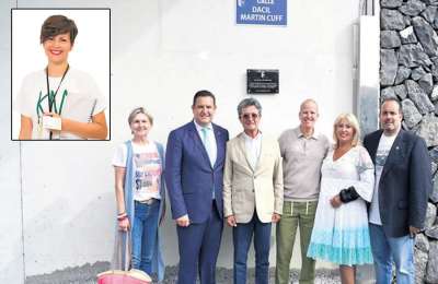 Arona names a street in the south of Tenerife after free cancer bus pioneer 