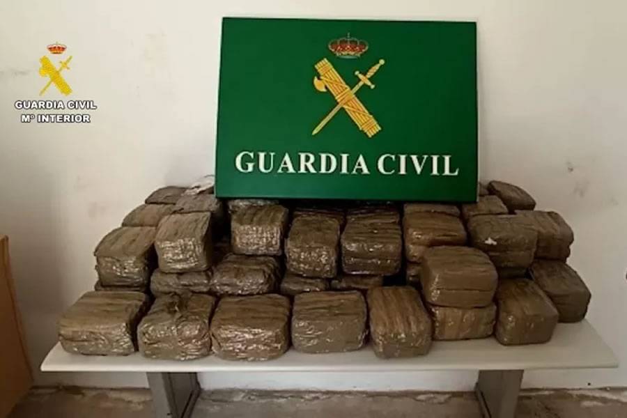Man arrested at ferry port with more than 65kg of hashish in his van