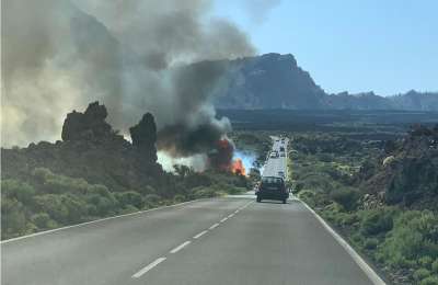 VIDEO: Outbreak of fire reported in Tenerife