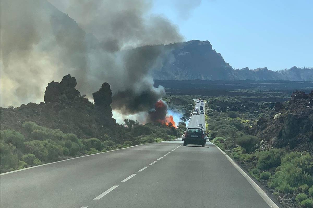 VIDEO: Outbreak of fire reported in Tenerife VIDEO: Outbreak of fire reported in Tenerife