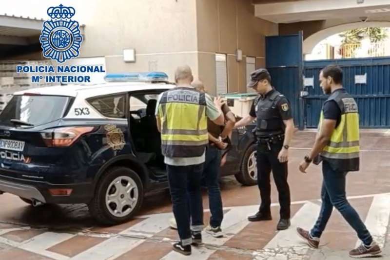 A man is arrested for setting fire to 27 vehicles including a police van