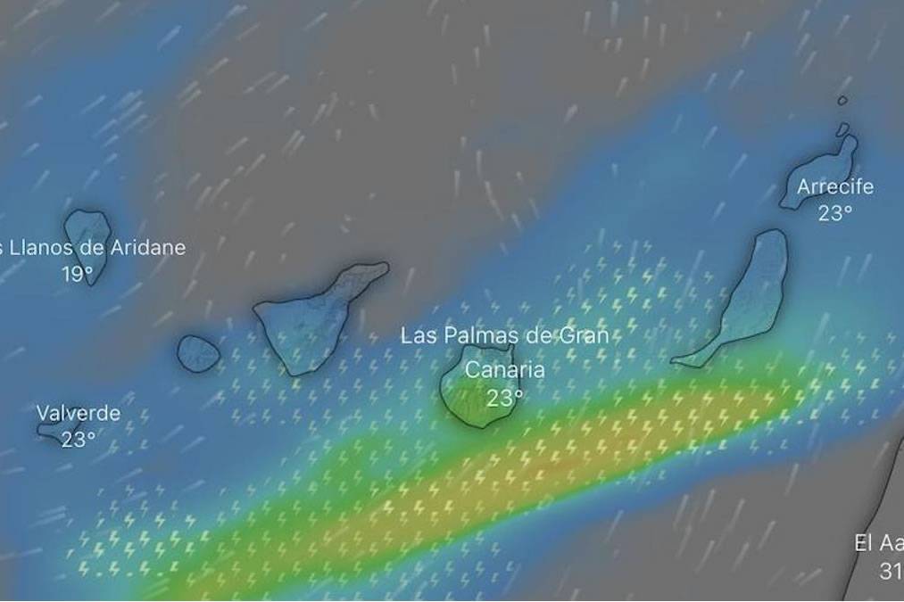 The first week of June will bring rain to the Canary Islands 