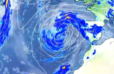 Storm Oscar hits Spain bringing rain and strong winds for almost a week