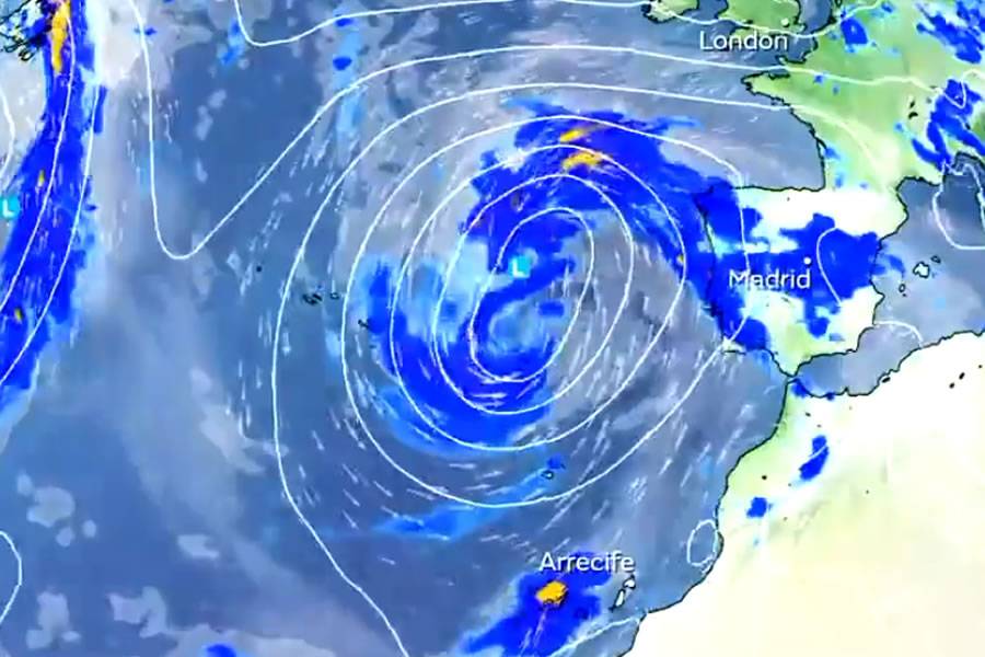 Storm Oscar hits Spain bringing rain and strong winds for almost a week