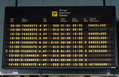 Storm Oscar hits the south of Tenerife with flights cancelled and delayed