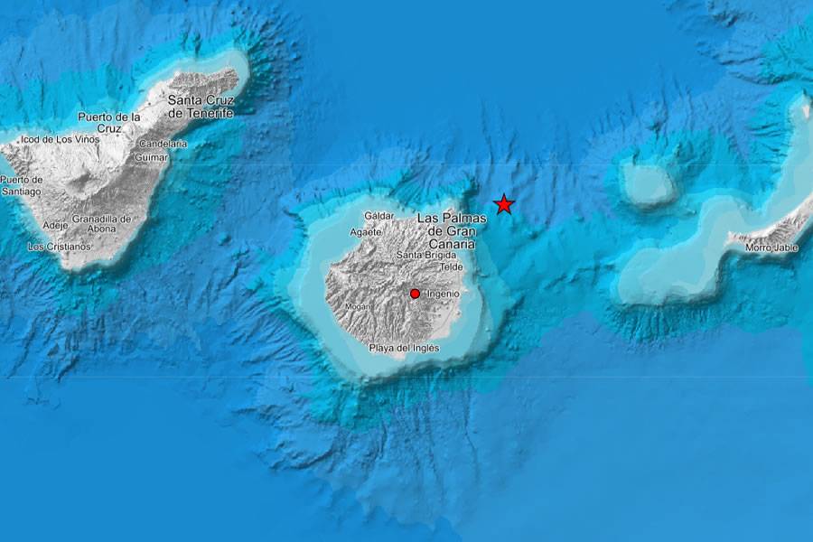 Two earthquakes of 2.5 magnitude are recorded in Gran Canaria