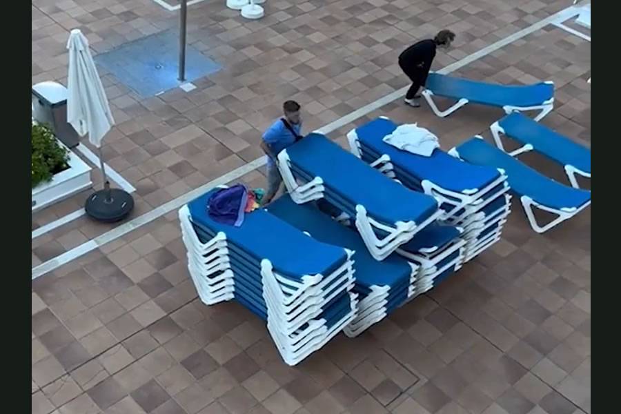Hotel guests told to go back to bed after taking ‘sunbed hogging’ to extreme levels
