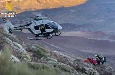 VIDEO: Drill on Mt Teide turns into a real emergency rescue