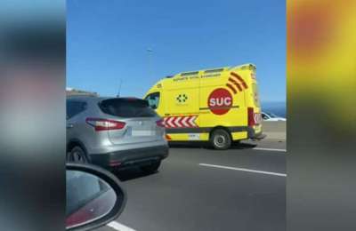 Two seriously injured in accident on the TF-1 motorway in south of Tenerife