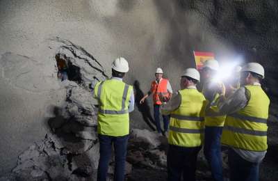 A major ‘break through’ in the construction of the new tunnel in Tenerife
