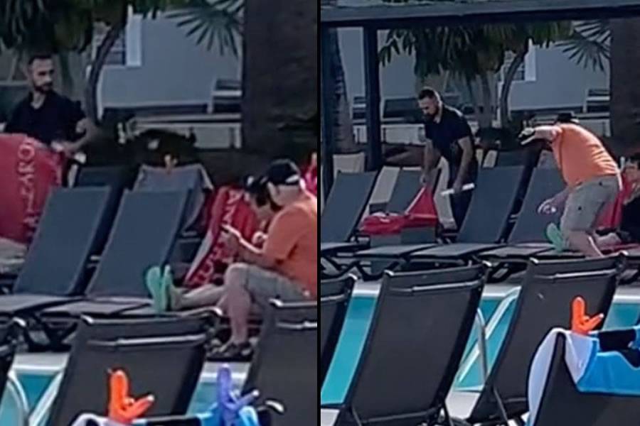 Hotel workers praised for removing towels from sunbeds not being used