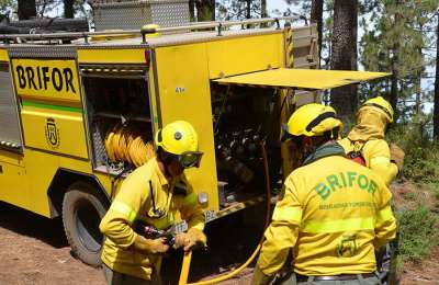 The Cabildo reports an outbreak of fire in the hills of south Tenerife