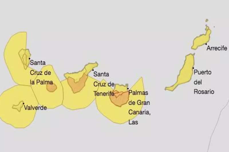 Heat, waves and wind, these are the active warnings in the Islands this weekend