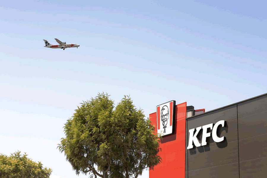 Want free KFC? Then look out for their plane over Tenerife