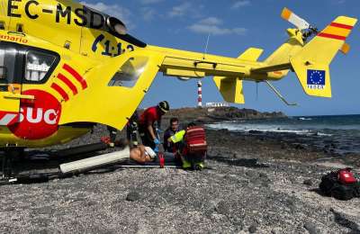 VIDEO: Man seriously injured after being hit by a speedboat in the south of Tenerife