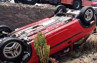 84-year-old man injured after rolling his car in Tenerife