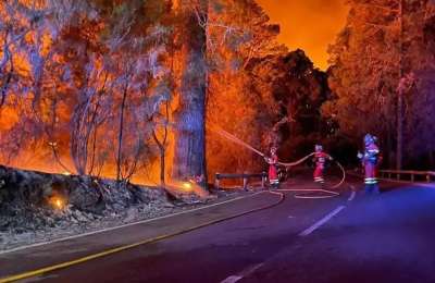 LATEST: The Tenerife fire has spread uncontrollably through the night 