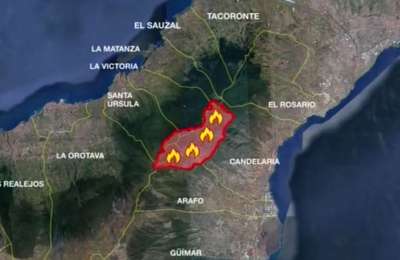 VIDEO: See the evolution of the fire and which roads are closed