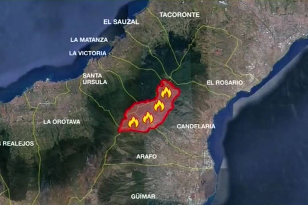 VIDEO: See the evolution of the fire and which roads are closed