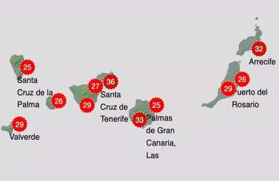 Weather warnings and heat alerts are deactivated in the Canary Islands