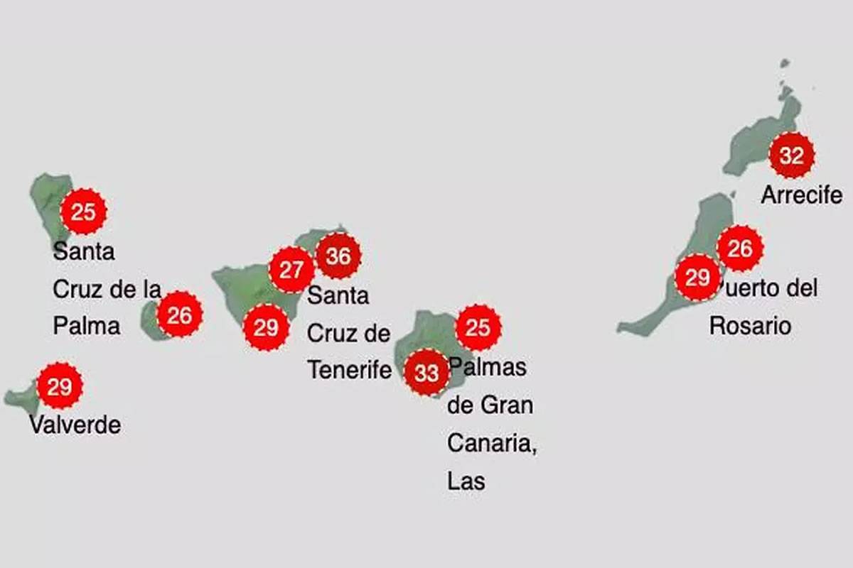 Weather warnings and heat alerts are deactivated in the Canary Islands