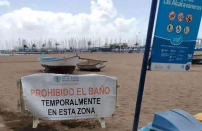 Gran Canaria beach is closed due to abnormal levels of bacteria